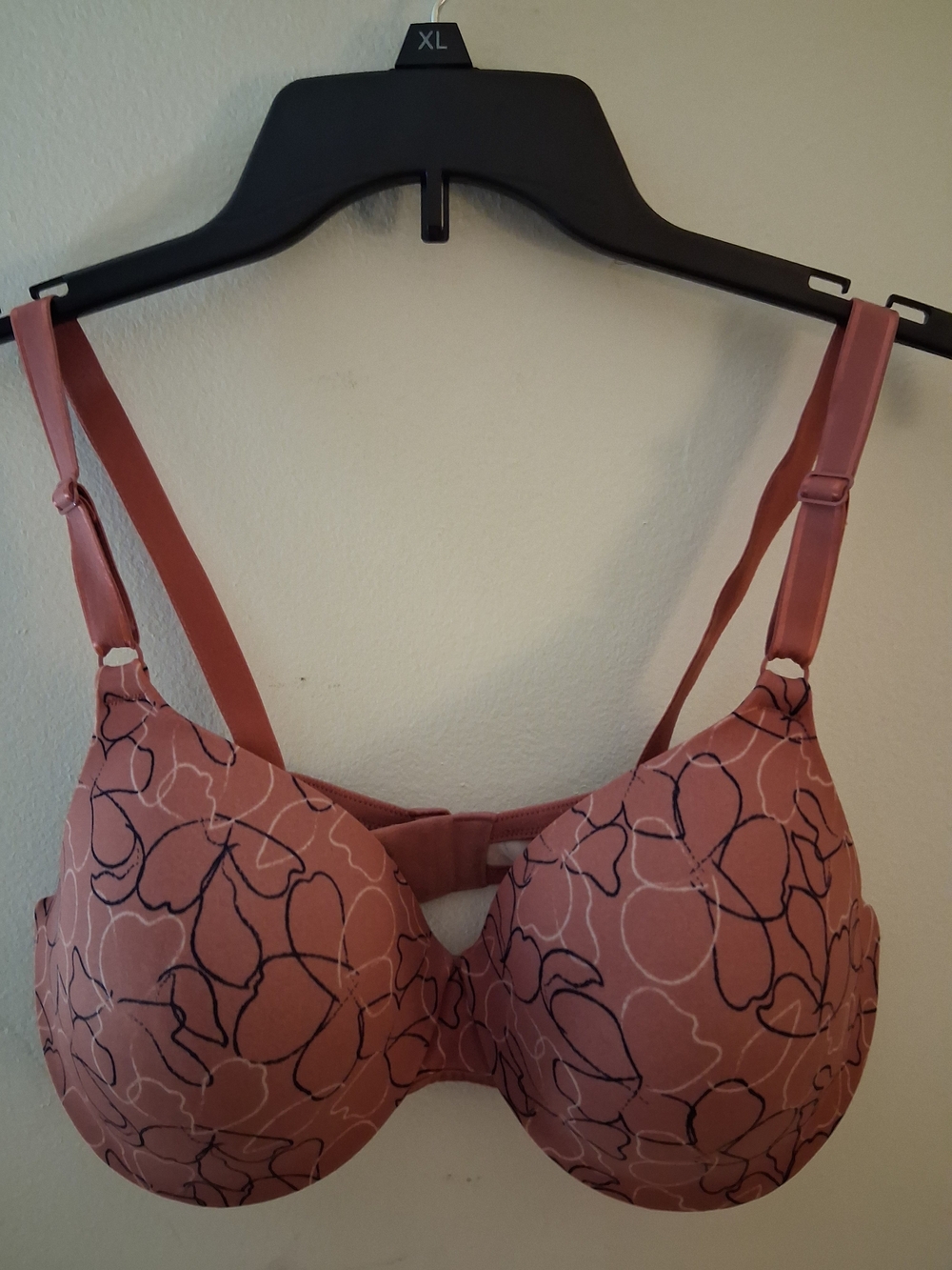 Warner's Mauve Floral Molded T-Shirt Bra